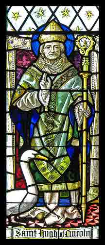 Picture of stained glass window - St Hugh of Lincoln